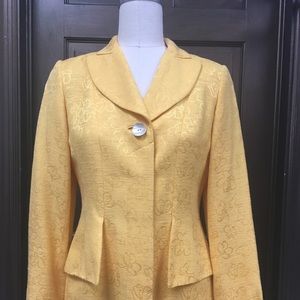 Silk Linen Yellow Jacket sz S
